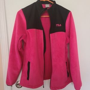 Fila jacket fleece bright pink